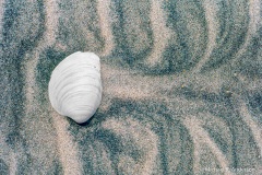 The wake of a shell. The wake of a shell.