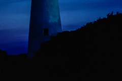 Ocracoke Lighthouse at night. Ocracoke Lighthouse at night.