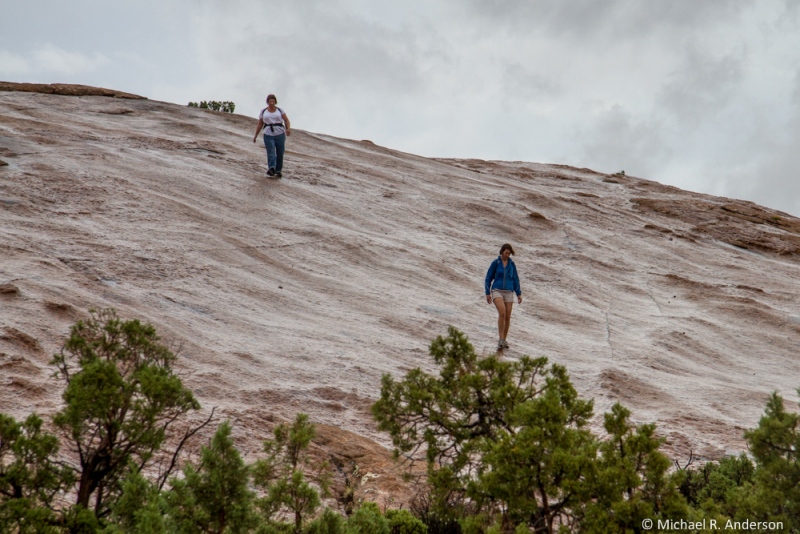 The hike to Delicate Arch