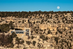Moonset over Lookout Studio. Moonset over Lookout Studio.