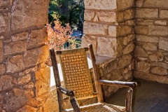 On the porch at El Tovar Lodge. On the porch at El Tovar Lodge.