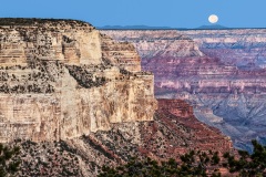 Moonset from Yavapai Observation Station Moonset from Yavapai Observation Station