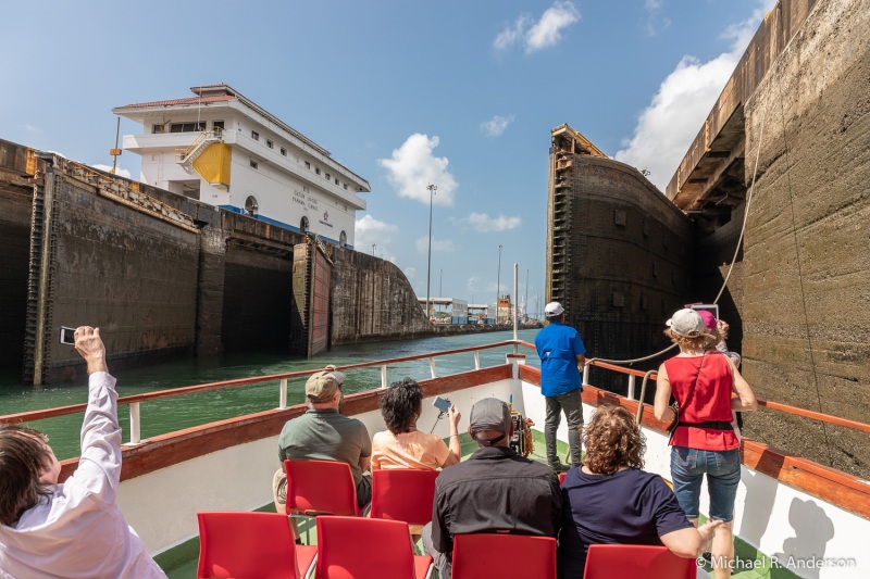 1 of 7:  Leaving the Gatun Locks.