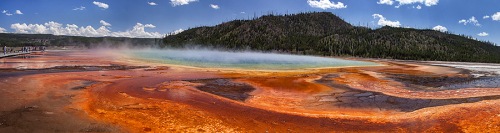 Grand Prismatic Spring in Yellowstone National Park. Grand Prismatic Spring in Yellowstone National Park.