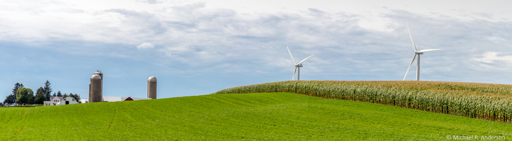 windmills on a farm