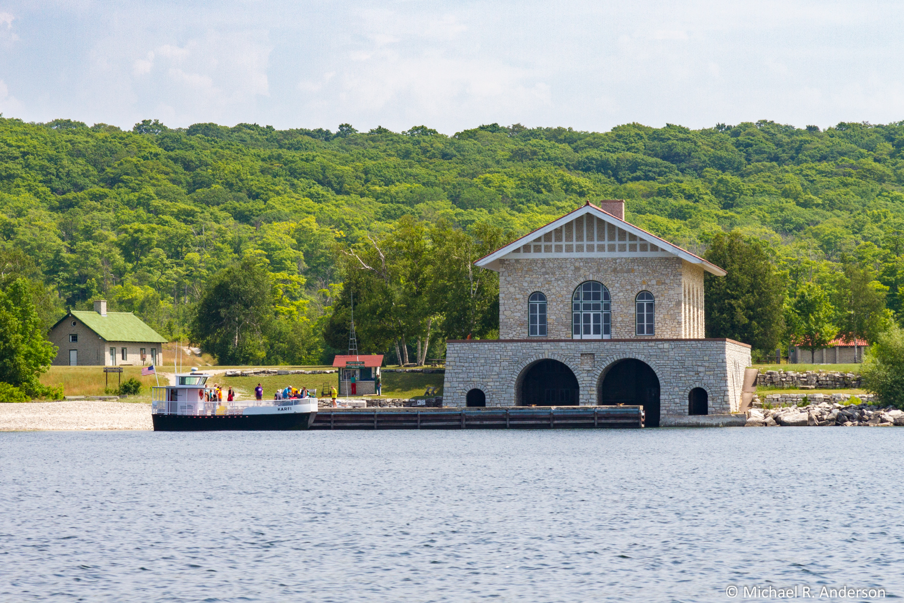 Rock Island boat house