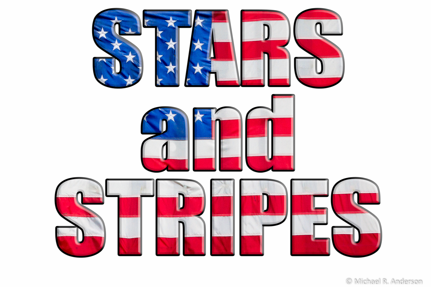 An exhibit: Stars and Stripes