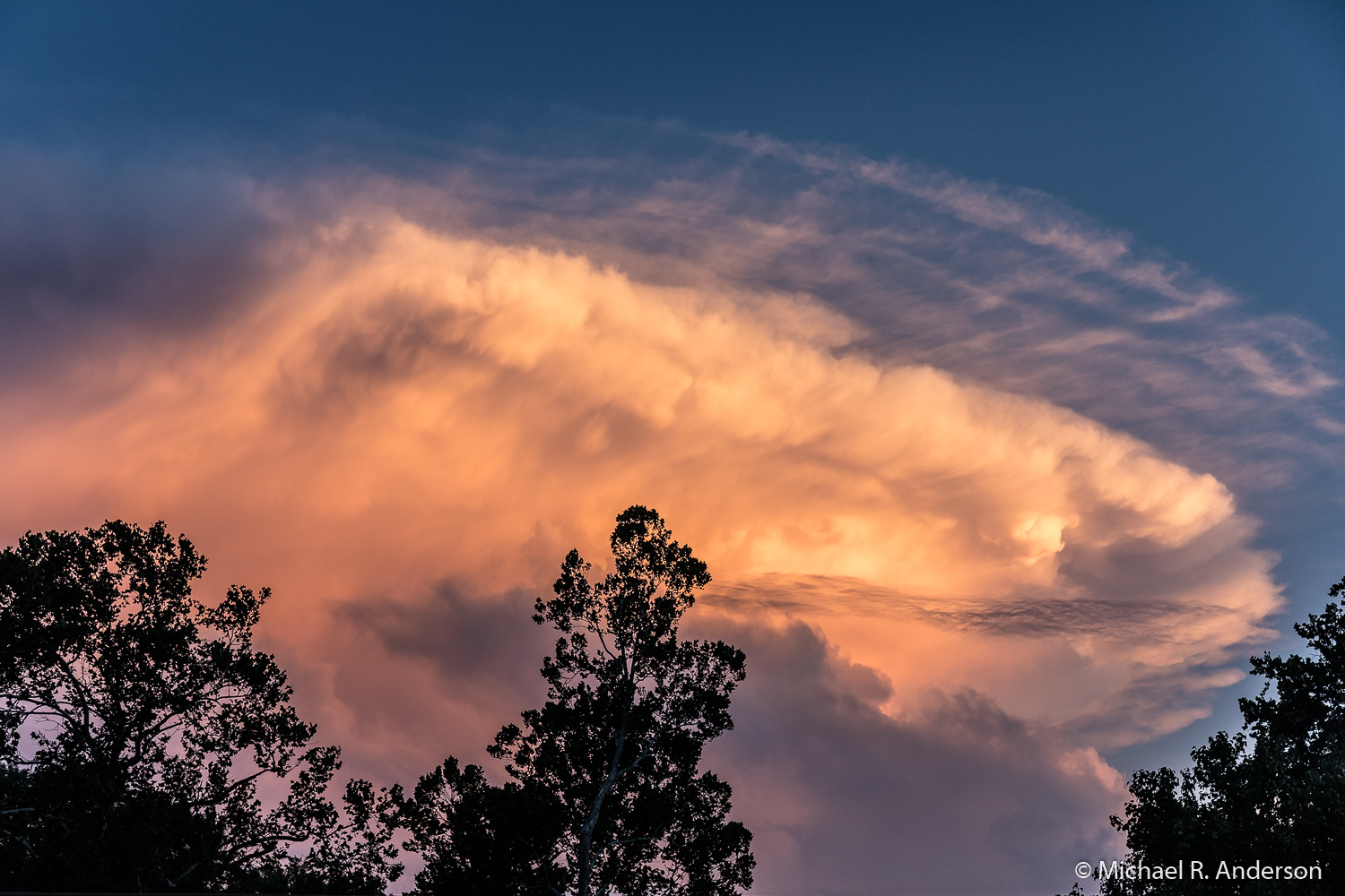 Orange clouds